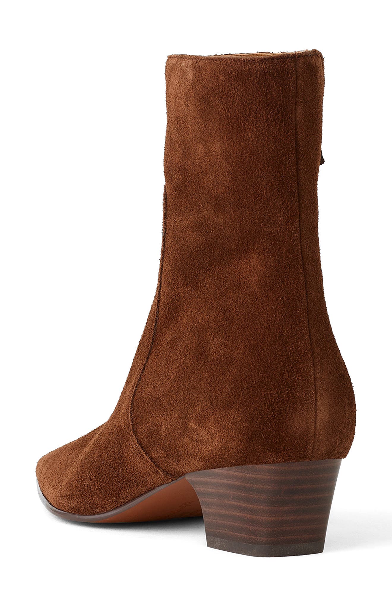 The Lexie Ankle Bootie, Alternate, color, RICH BROWN