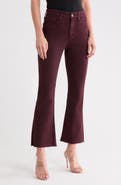 AG Farrah High Waist Raw Hem Crop Bootcut Jeans