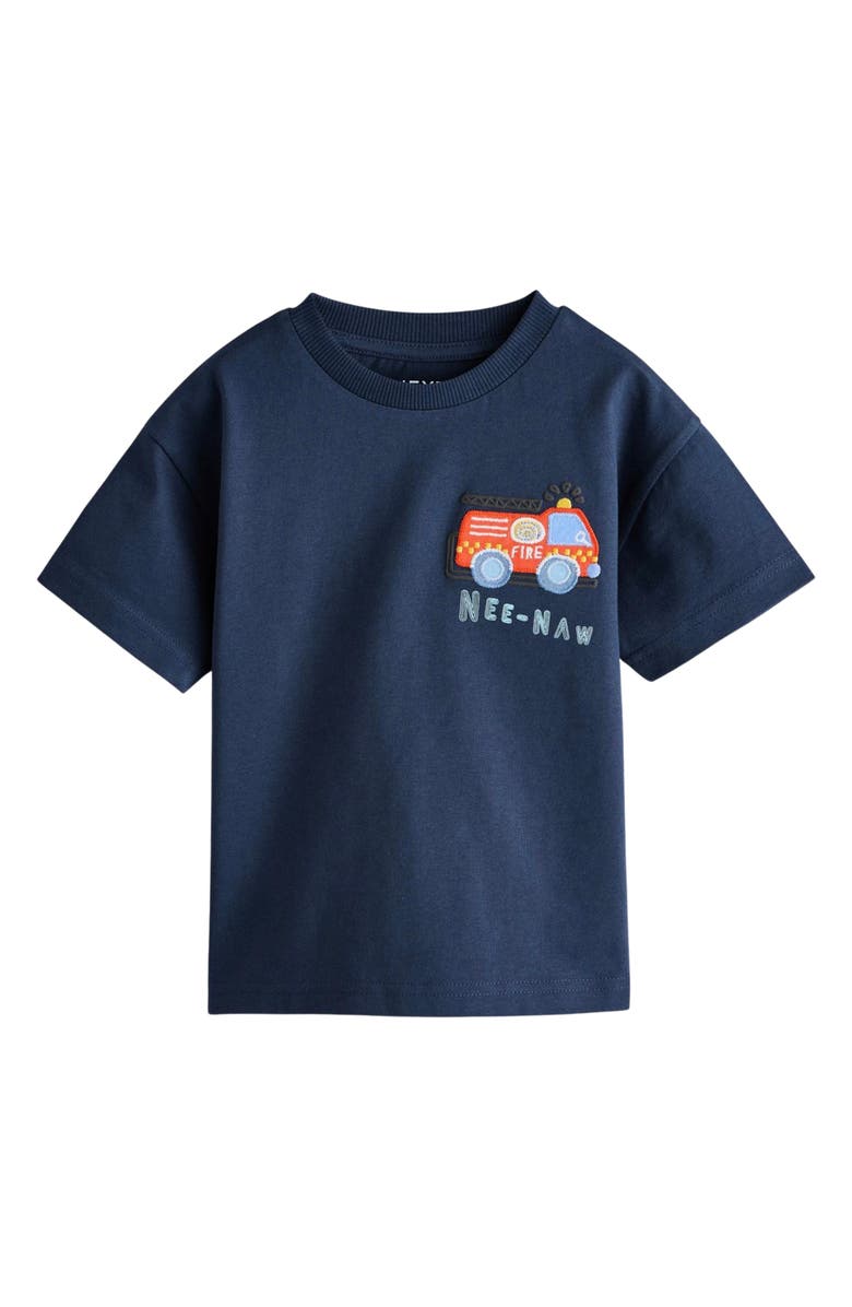 NEXT Kids' Character Appliqué Graphic T-Shirt, Main, color, Blue
