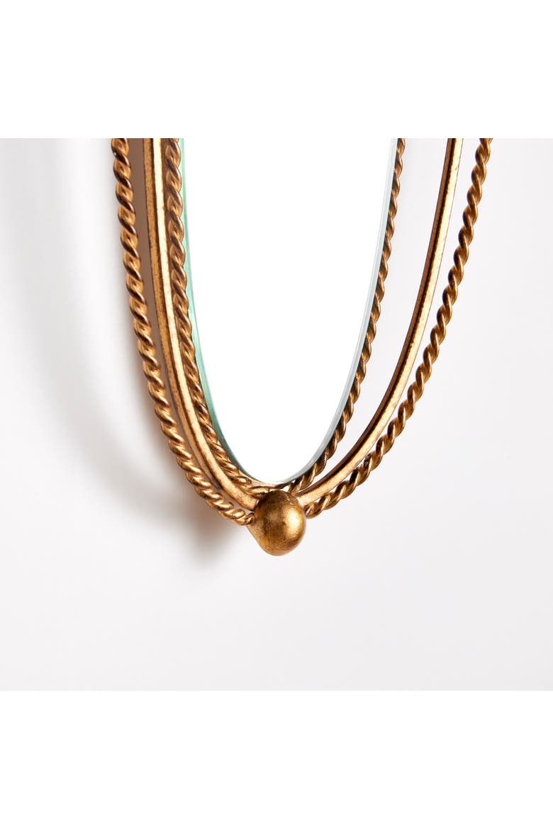 Braiden Mirror, Alternate, color, Gold