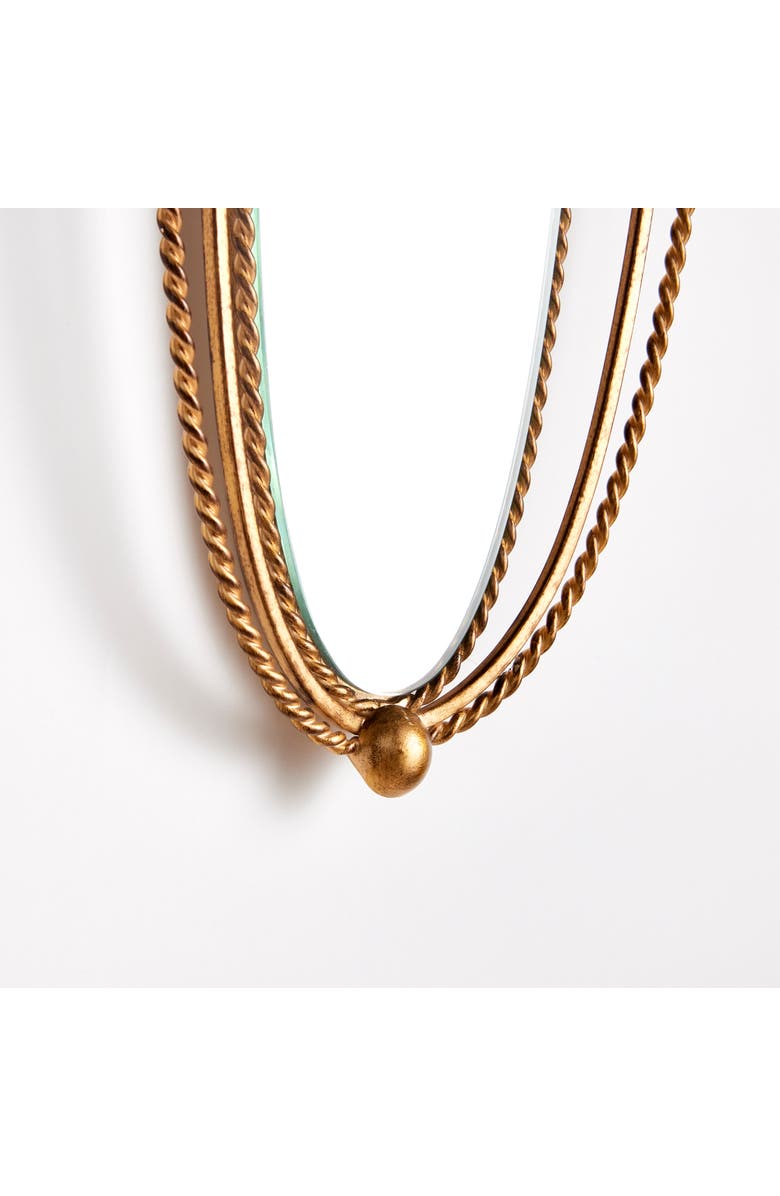 Napa Home & Garden Braiden Mirror, Alternate, color, Gold