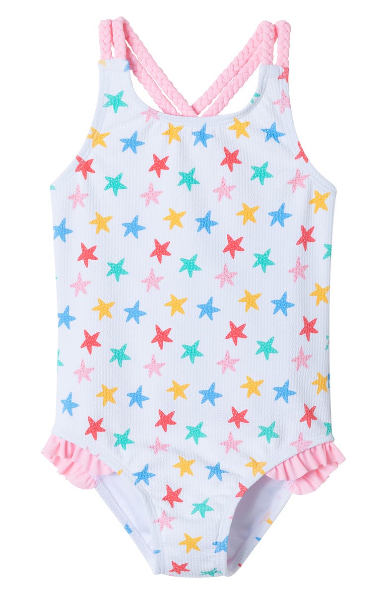 Andy & Evan Kids' Starfish One-Piece Swimsuit, Main, color, 