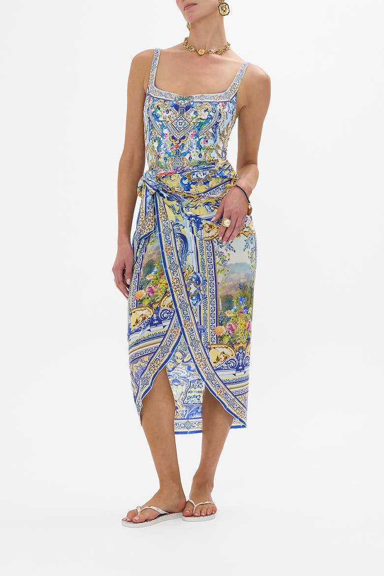 Long Eyelet Sarong Wall To Wall Wonders, Alternate, color, Wall To Wall Wonders