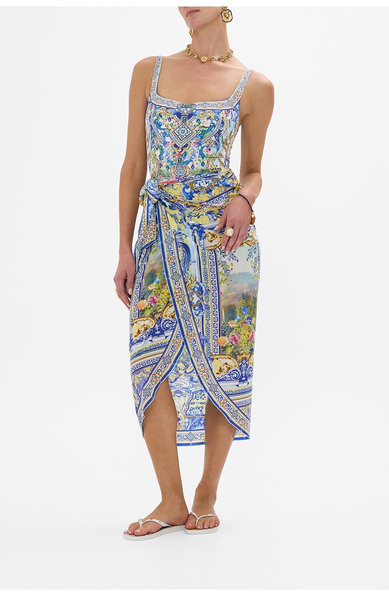 Camilla Long Eyelet Sarong Wall To Wall Wonders, Alternate, color, 