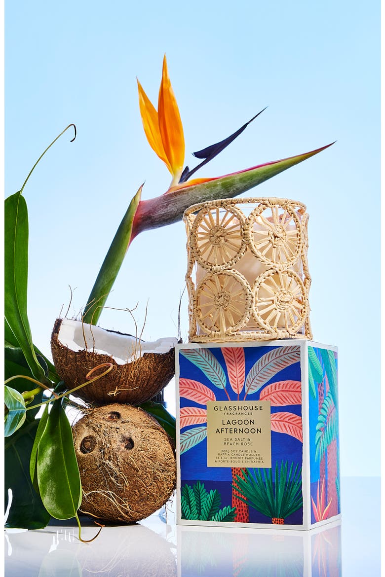 Lagoon Afternoon Scented Candle, Alternate, color, CLEAR
