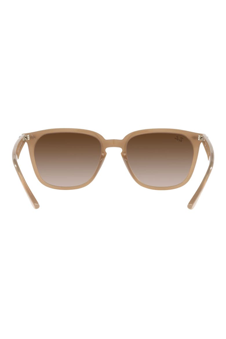 55mm Gradient Square Sunglasses, Alternate, color, TURTLEDOVE/ GRADIENT BROWN