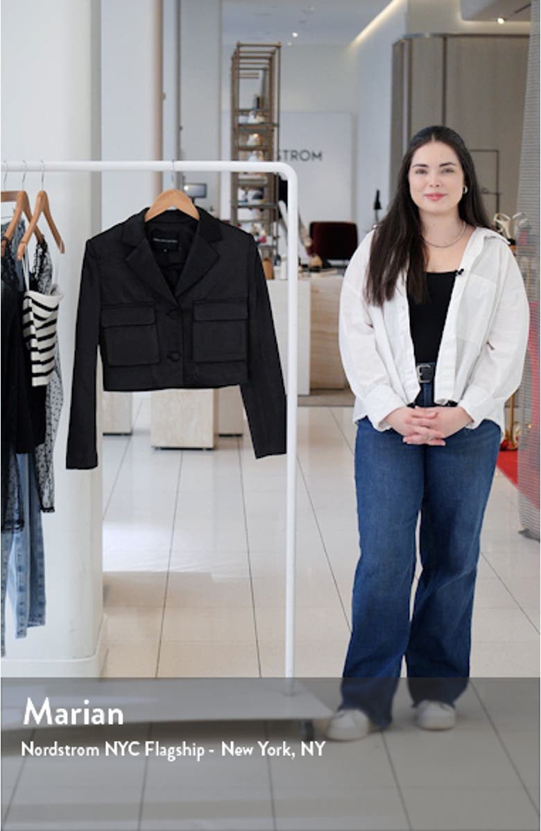 Crop Satin Blazer, sales video thumbnail
