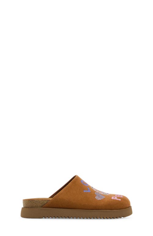 Steve Madden Kids' Vesper Rhinestone Slide In Brown