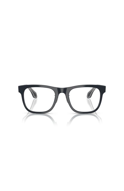 Giorgio Armani 53mm Square Optical Glasses In Black