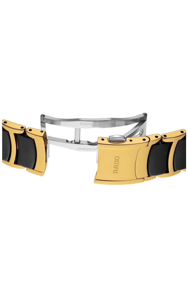 Centrix Superjubilé Diamond Bracelet Watch, 39.5mm, Alternate, color, BLACK/ GOLD