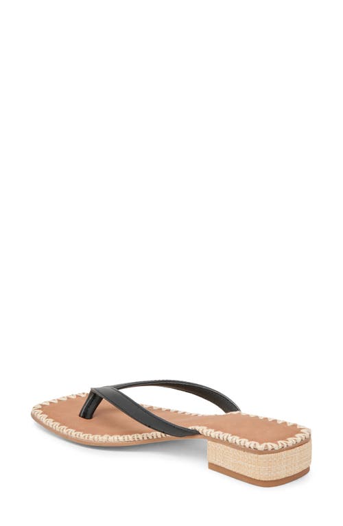 Dolce Vita Barty Flip Flop In Black Leather