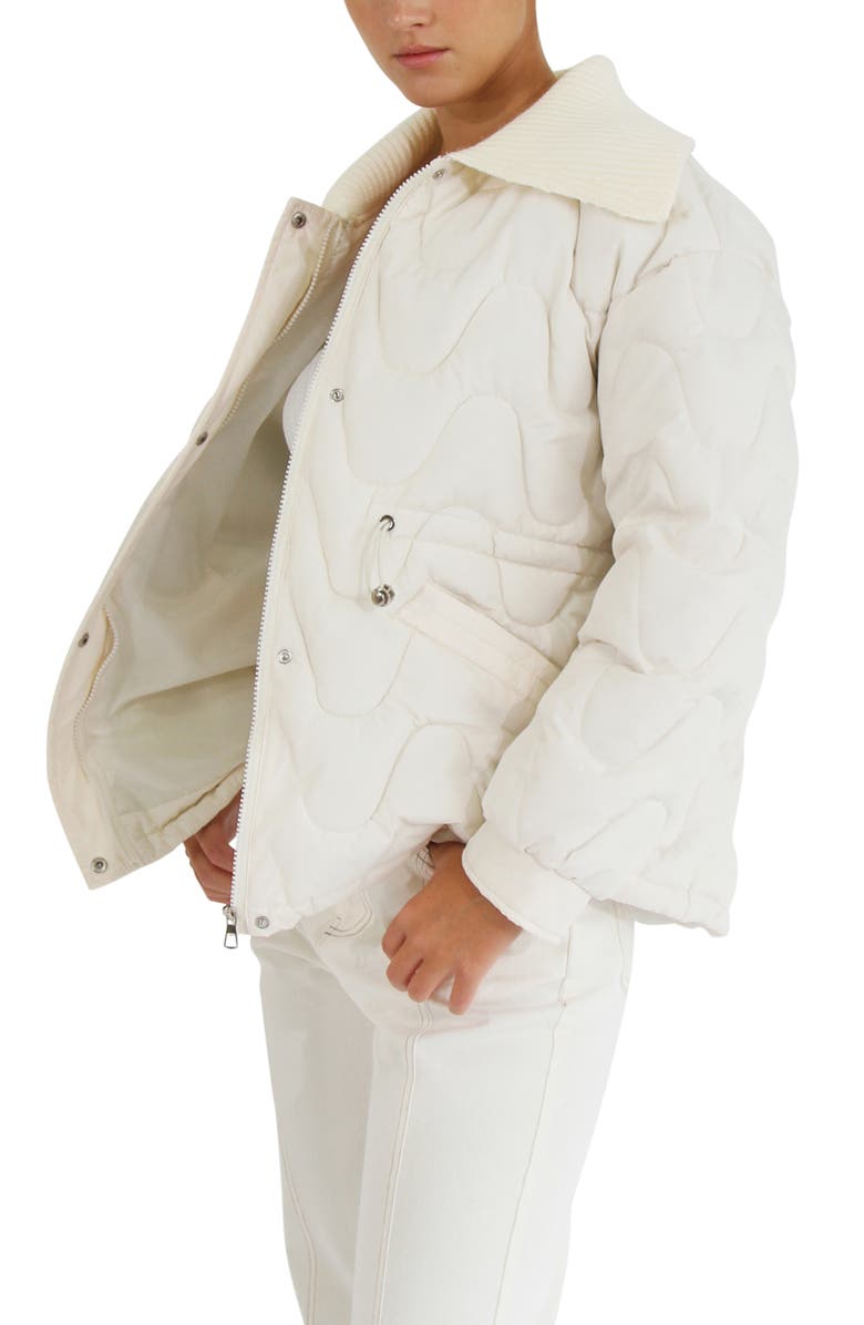 Belle & Bloom See You Again Quilted Jacket, Alternate, color, Cream