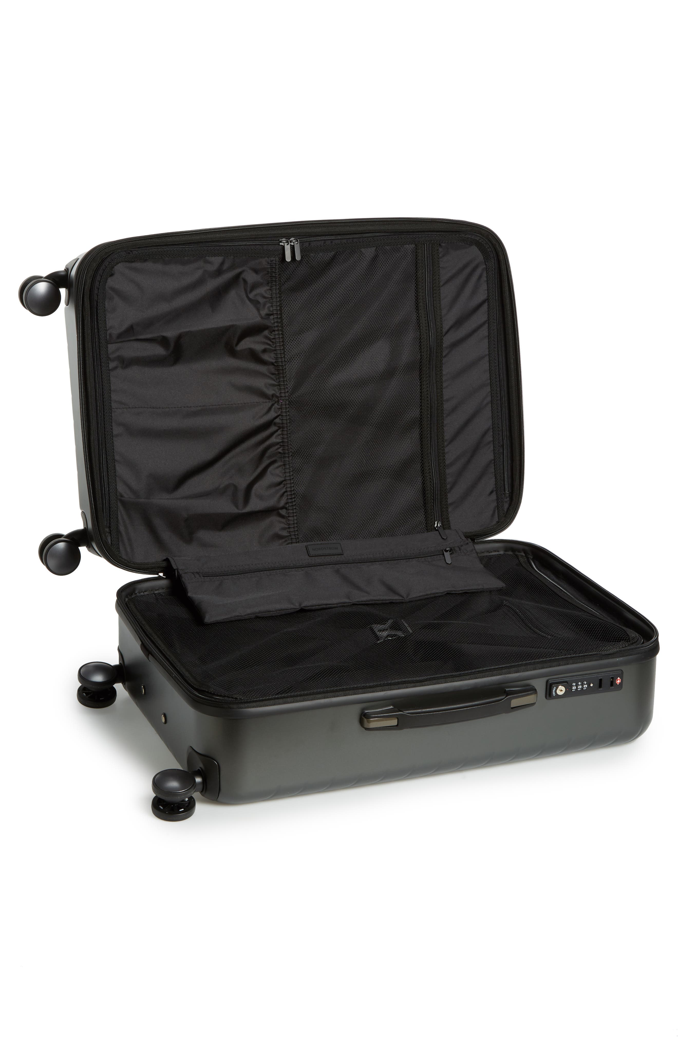 Nordstrom Chevron 25-Inch Spinner Suitcase, Alternate, color, 