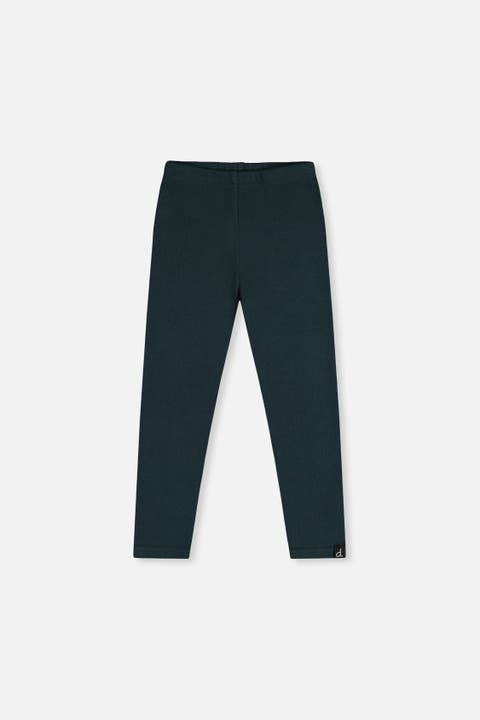 Small Logo Patch Rib Leggings Jasper