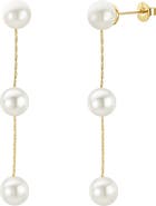 Untamed Petals Lilly Pearl Drop Earrings