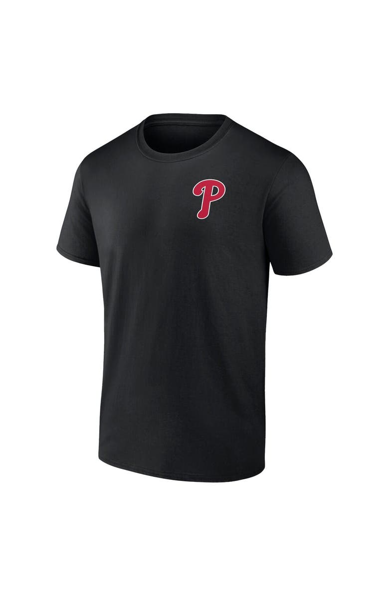 FANATICS Men's Profile Black Philadelphia Phillies Big & Tall Two-Sided Graphic T-Shirt, Alternate, color, Black