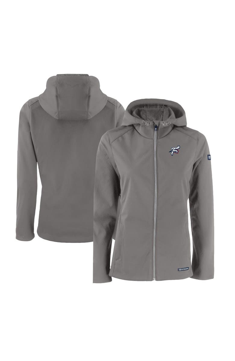 Cutter & Buck Women's Cutter & Buck  Steel Reading Fightin Phils Evoke Eco Softshell Recycled Full-Zip Jacket, Alternate, color, 