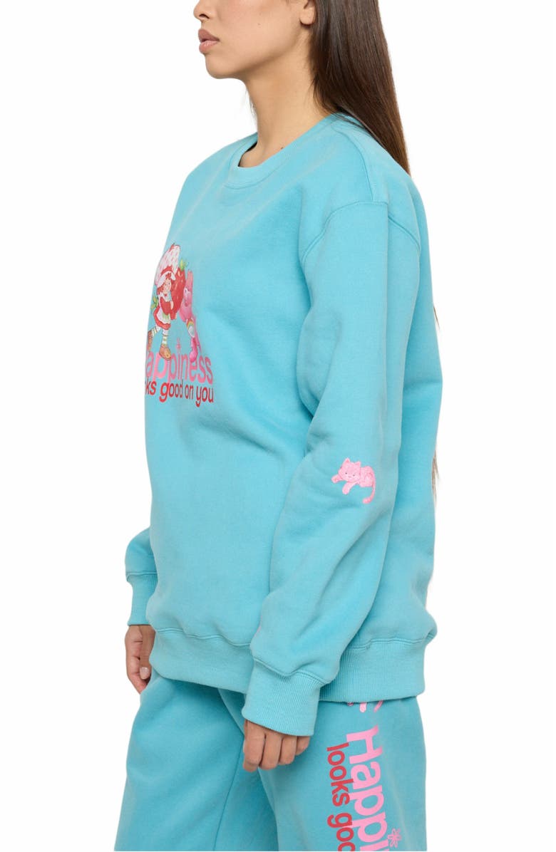 Samii Ryan HAPPINESS LOOKS GOOD CREWNECK, Alternate, color, Blue