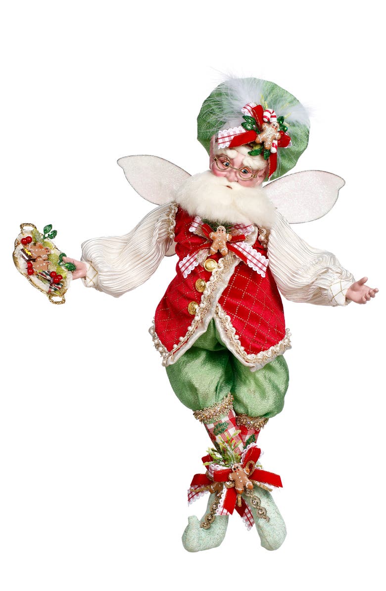 Mark Roberts Gingerbread House Fairy, Large, Main, color, Bright Red