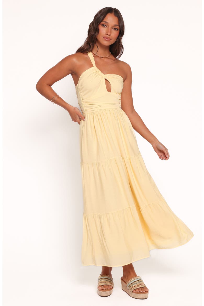 Vinnie One-Shoulder Maxi Dress, Alternate, color, YELLOW