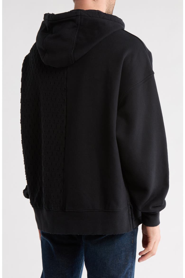 Heavyweight Fleece Hoodie, Alternate, color, BLACK