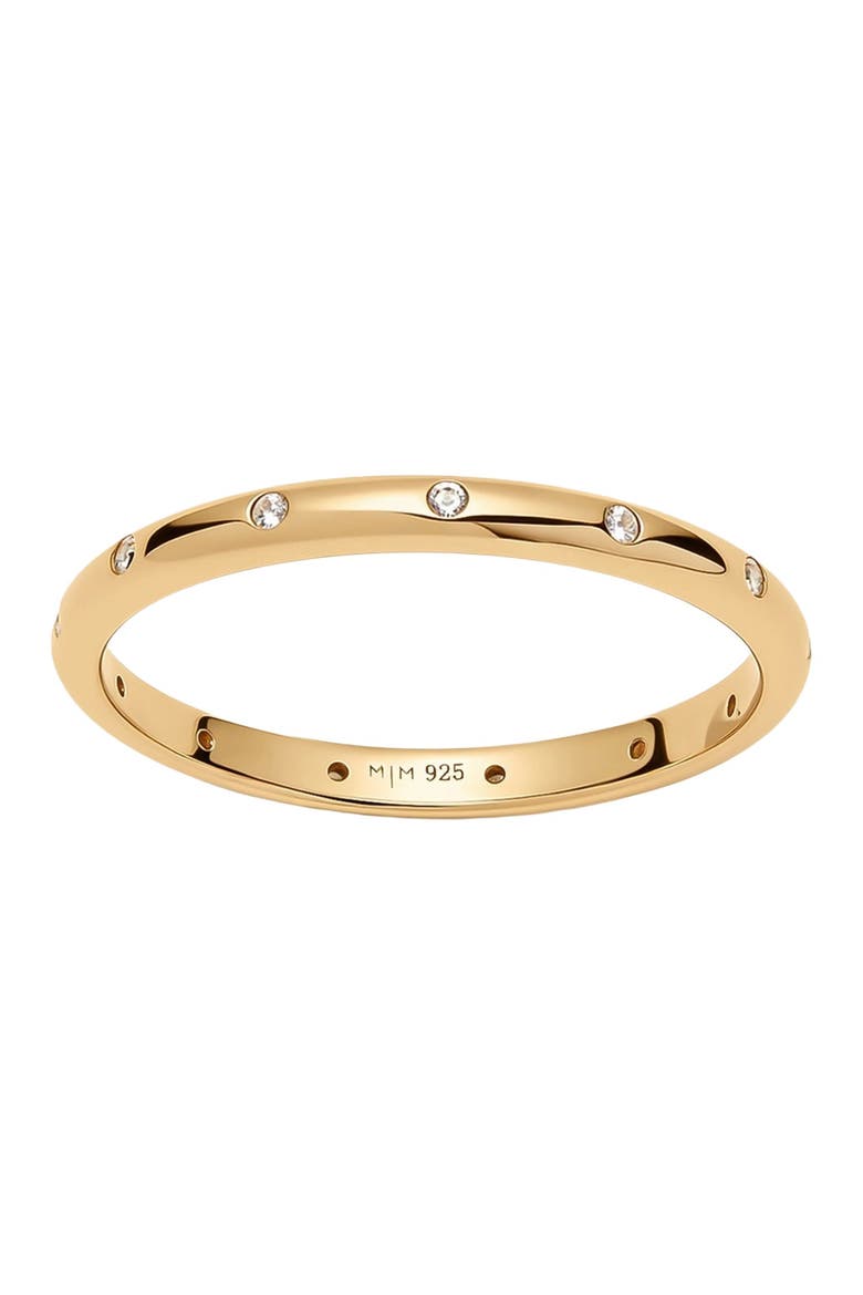 CZ Poppy Eternity Stacking Ring, Main, color, Gold Vermeil