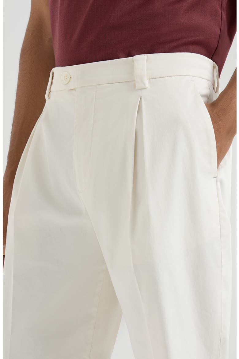 Trousers with tee holder, Alternate, color, White