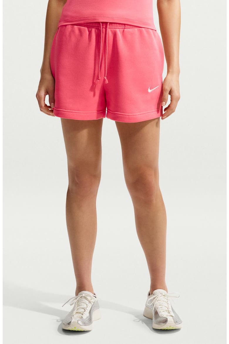 Sportswear Phoenix Fleece Mid-Rise 4-Inch Shorts, Main, color, 894 S CORL/SAIL