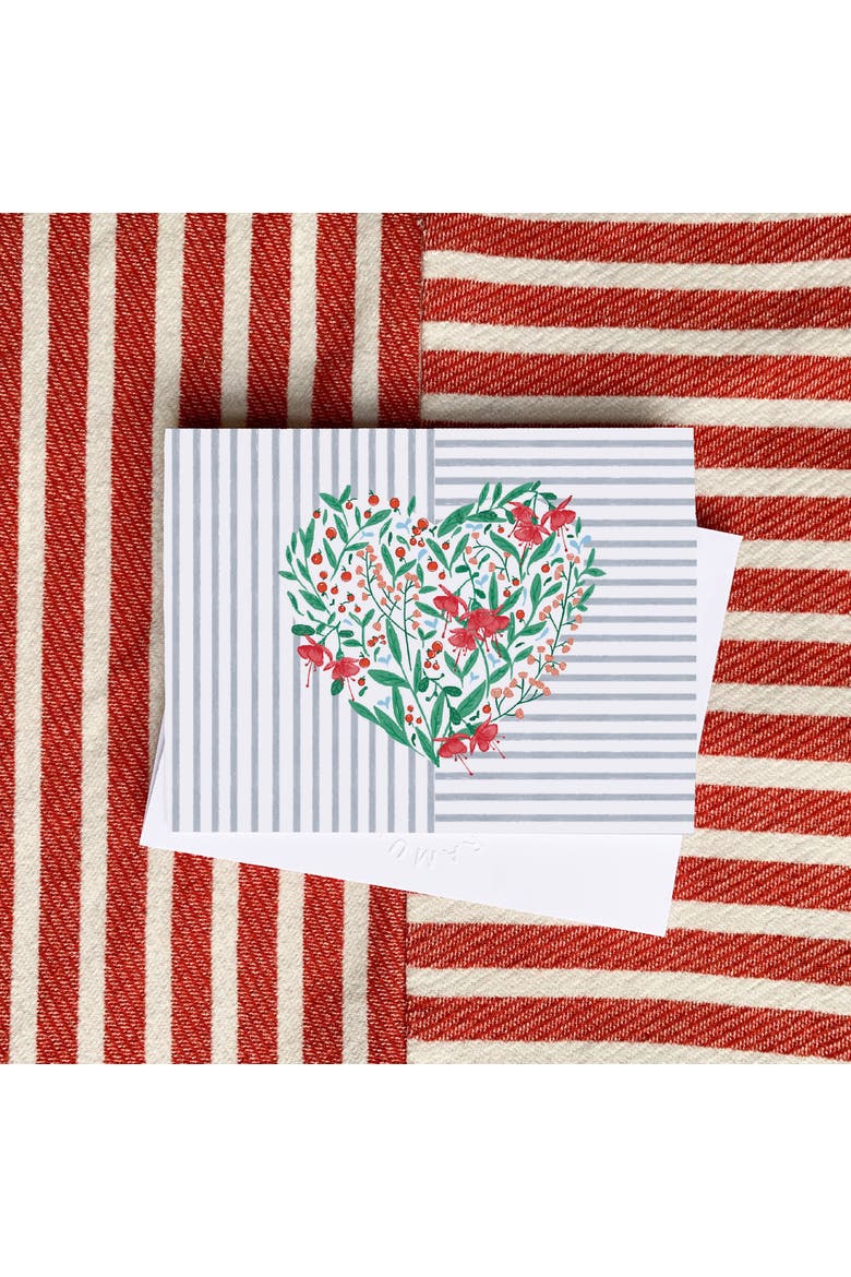 Floral Heart Greeting Card Pack Set, Alternate, color, Multi-Pack