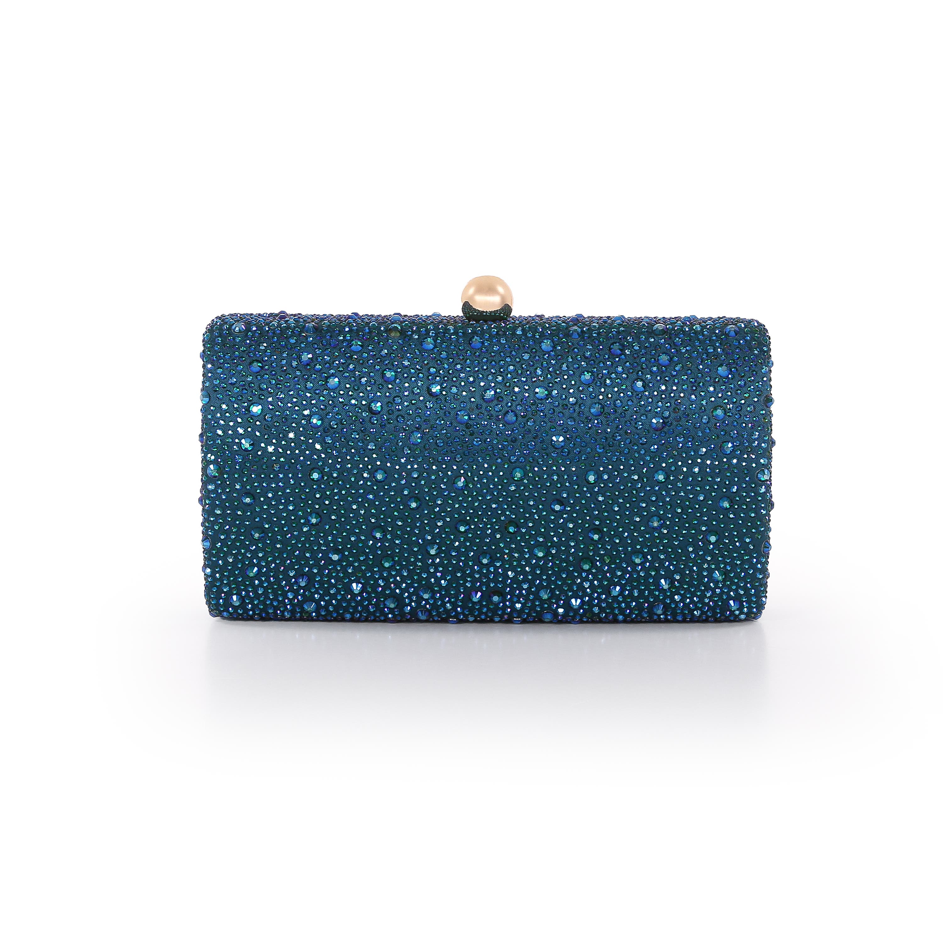 Fern Crystal Minaudière, Alternate, color, Teal
