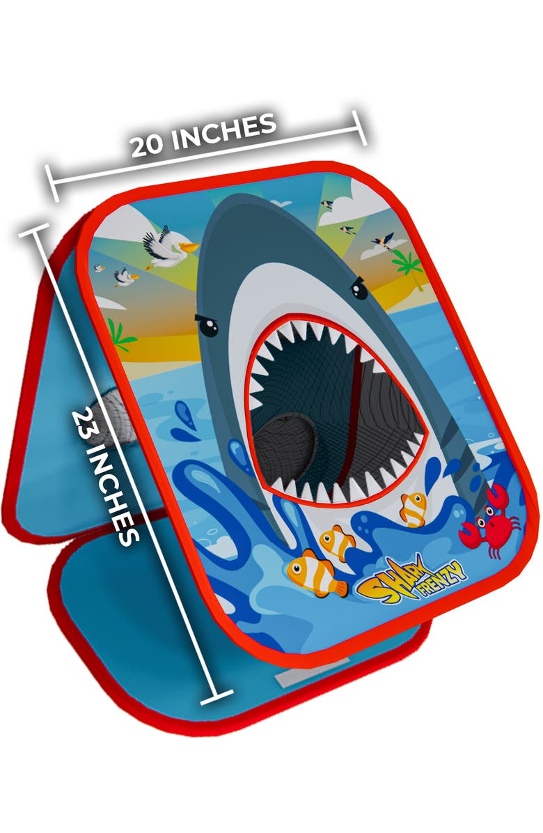 Swooc Games Shark Frenzy | 2-In-1 Bean Bag Toss Game For Kids, Alternate, color, Blue