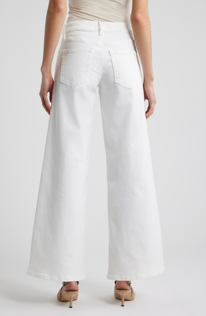 FRAME Le Slim Palazzo Jeans, Alternate, color, White