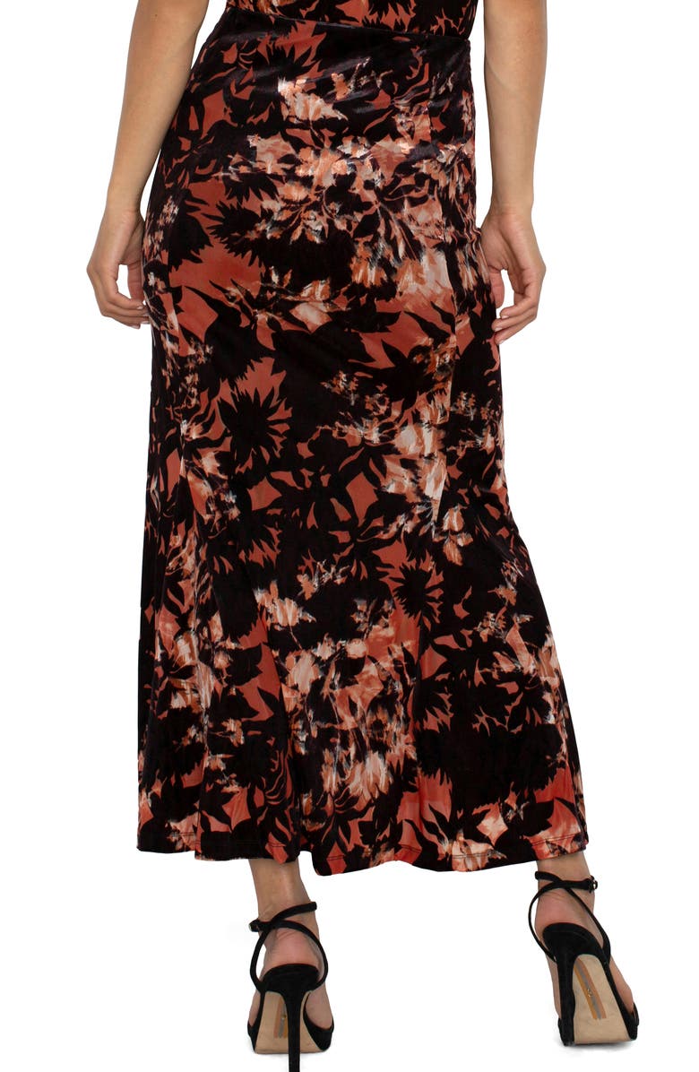 Liverpool Los Angeles Floral Print Maxi Skirt, Alternate, color, 