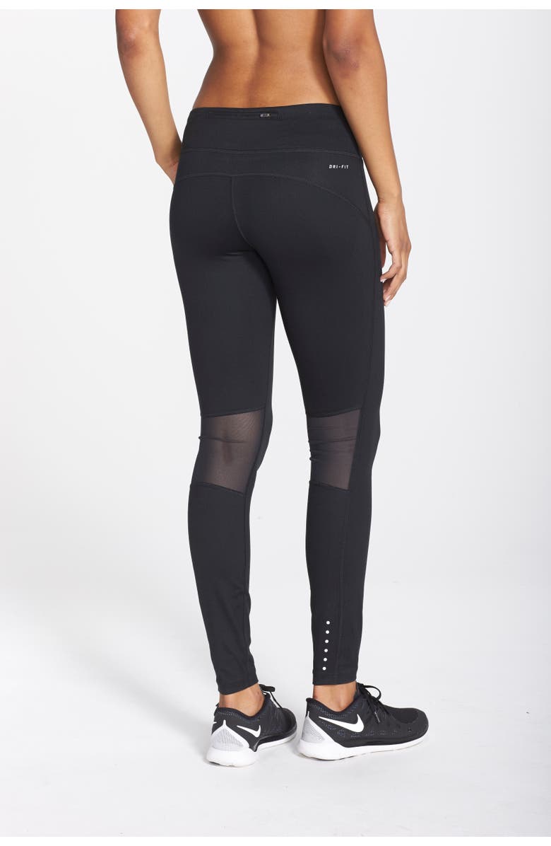 Nike 'Epic Run' Mesh Insert Dri-FIT Tights, Alternate, color, 