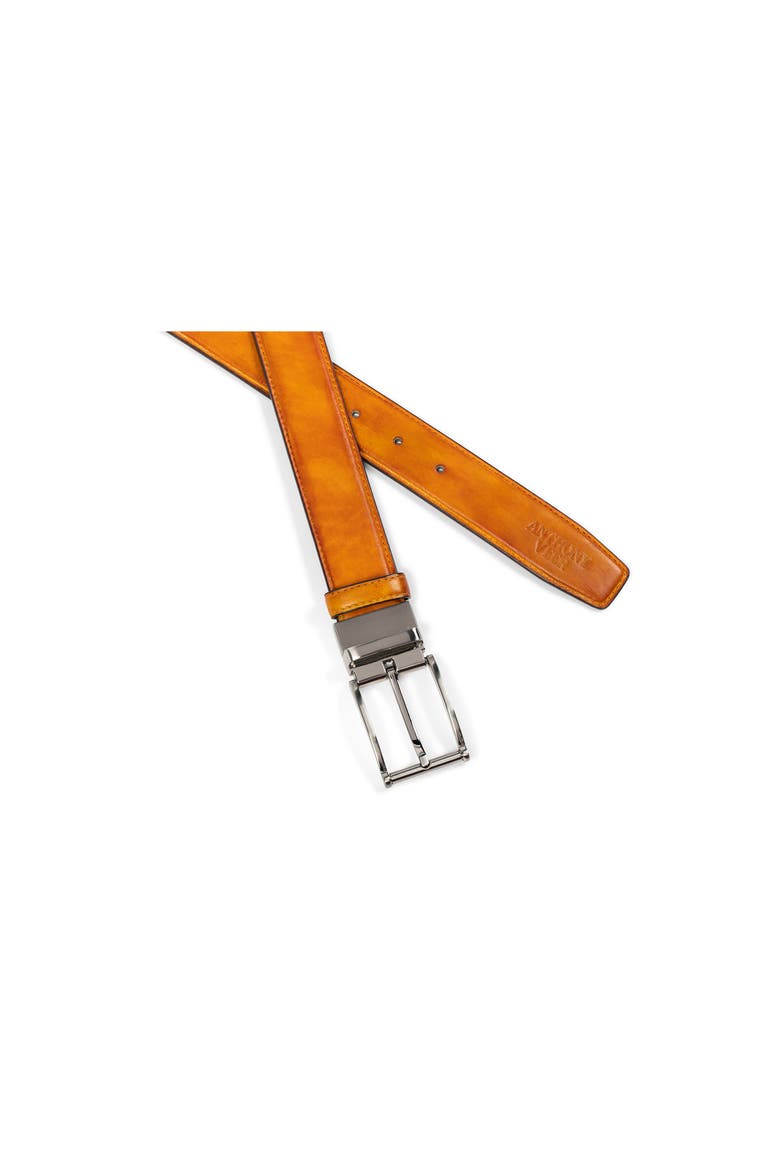 Bari Leather Belt, Main, color, Tan