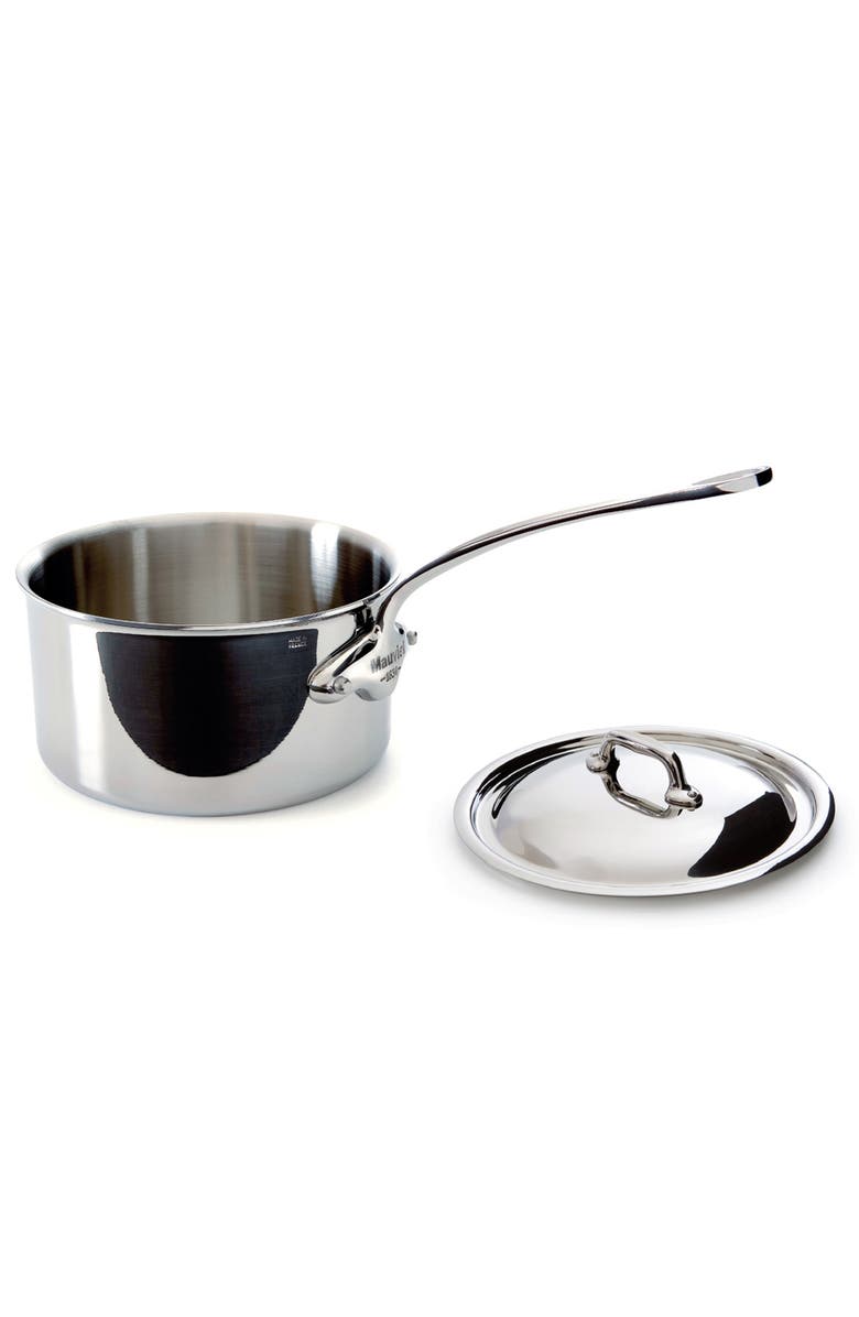 Mauviel M'Cook 1.9 qt Stainless Steel Saucepan & Lid, Main, color,