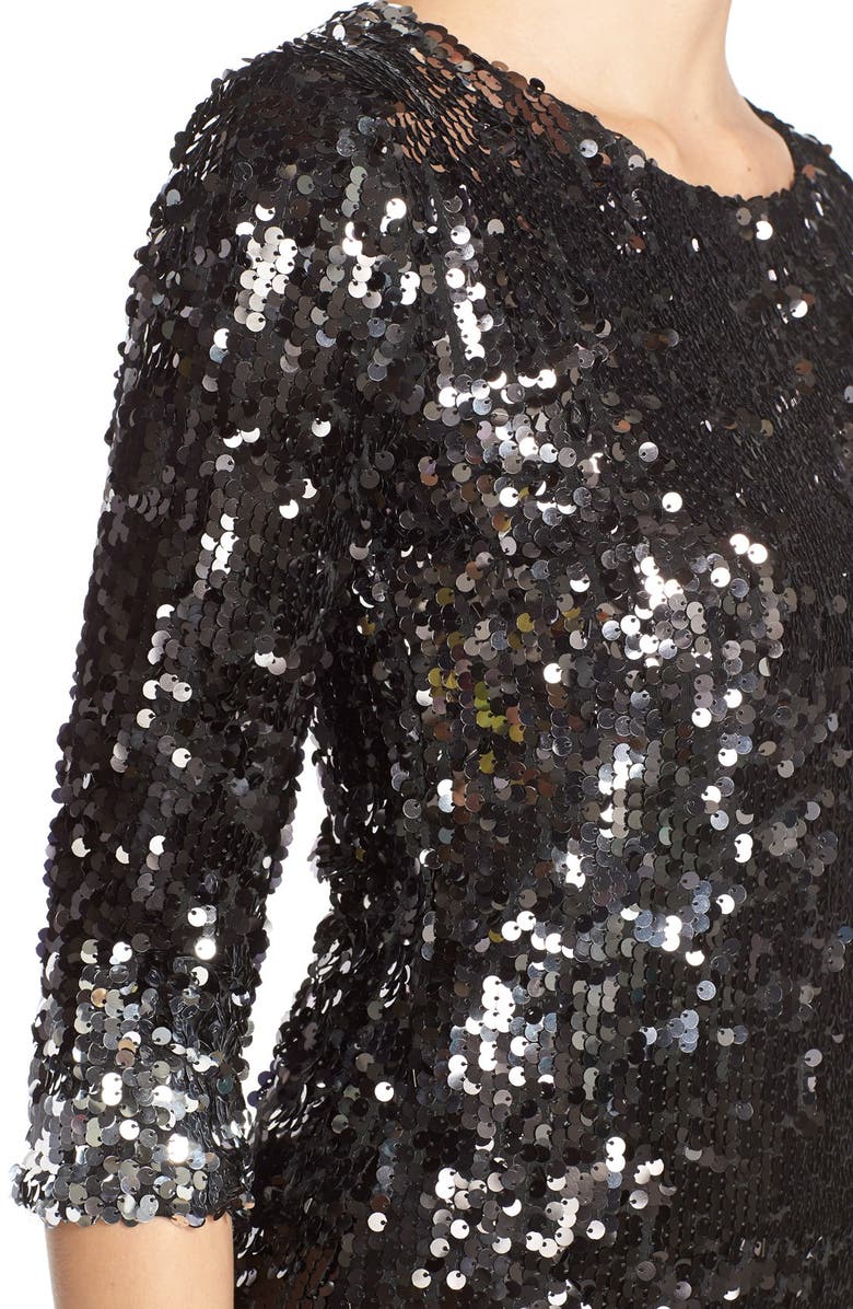 BB Dakota by Steve Madden BB Dakota 'Elise' Ombré Sequin Sheath Dress, Alternate, color, 