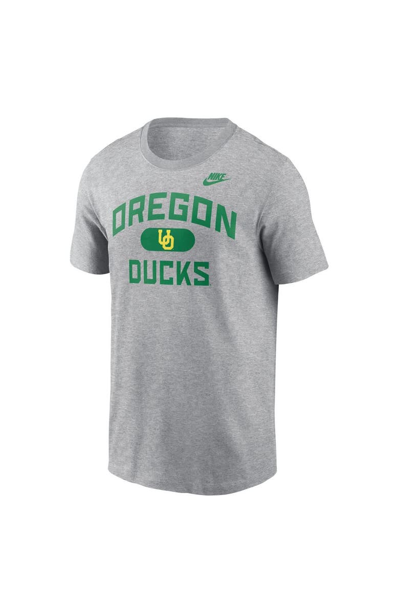 Nike Men's Nike Heather Charcoal Oregon Ducks Legacy Alma Mater T-Shirt, Alternate, color,