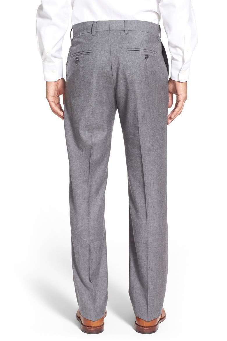 Creased Wool Chinos, Alternate, color, GREY CLOUDY HEATHER