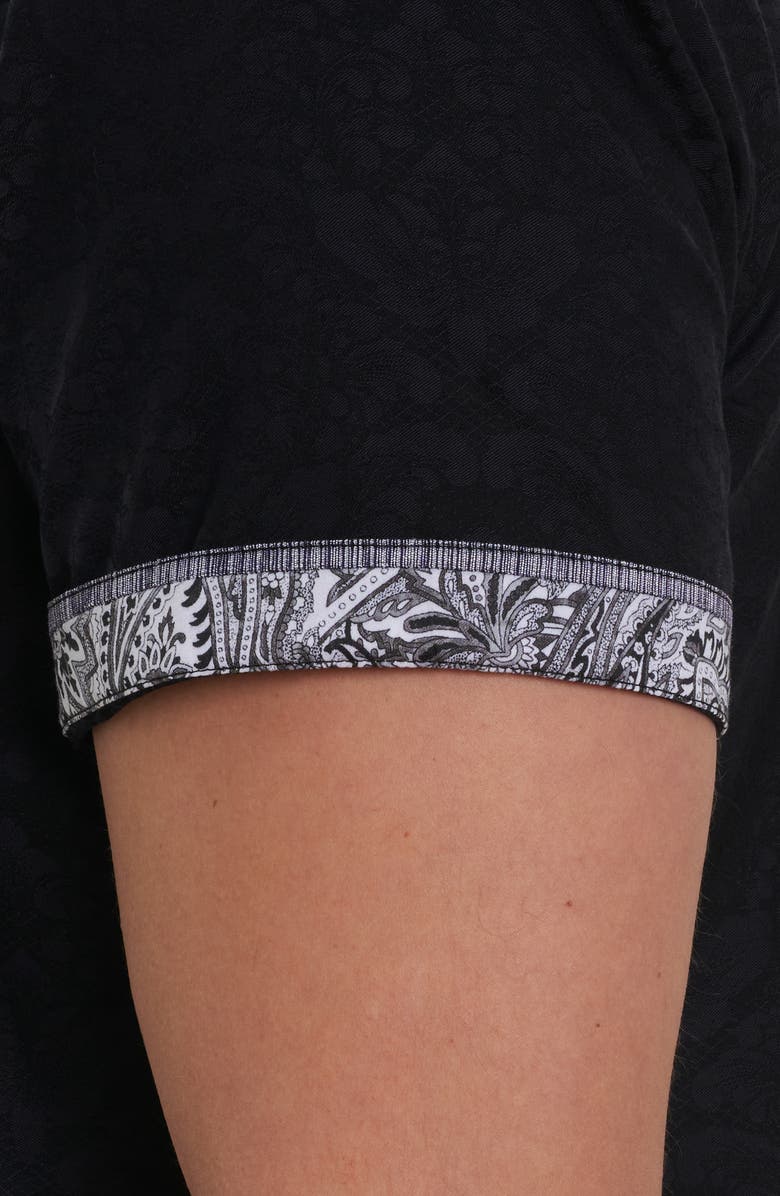 Robert Graham Bayview Woven Shirt, Alternate, color, Black