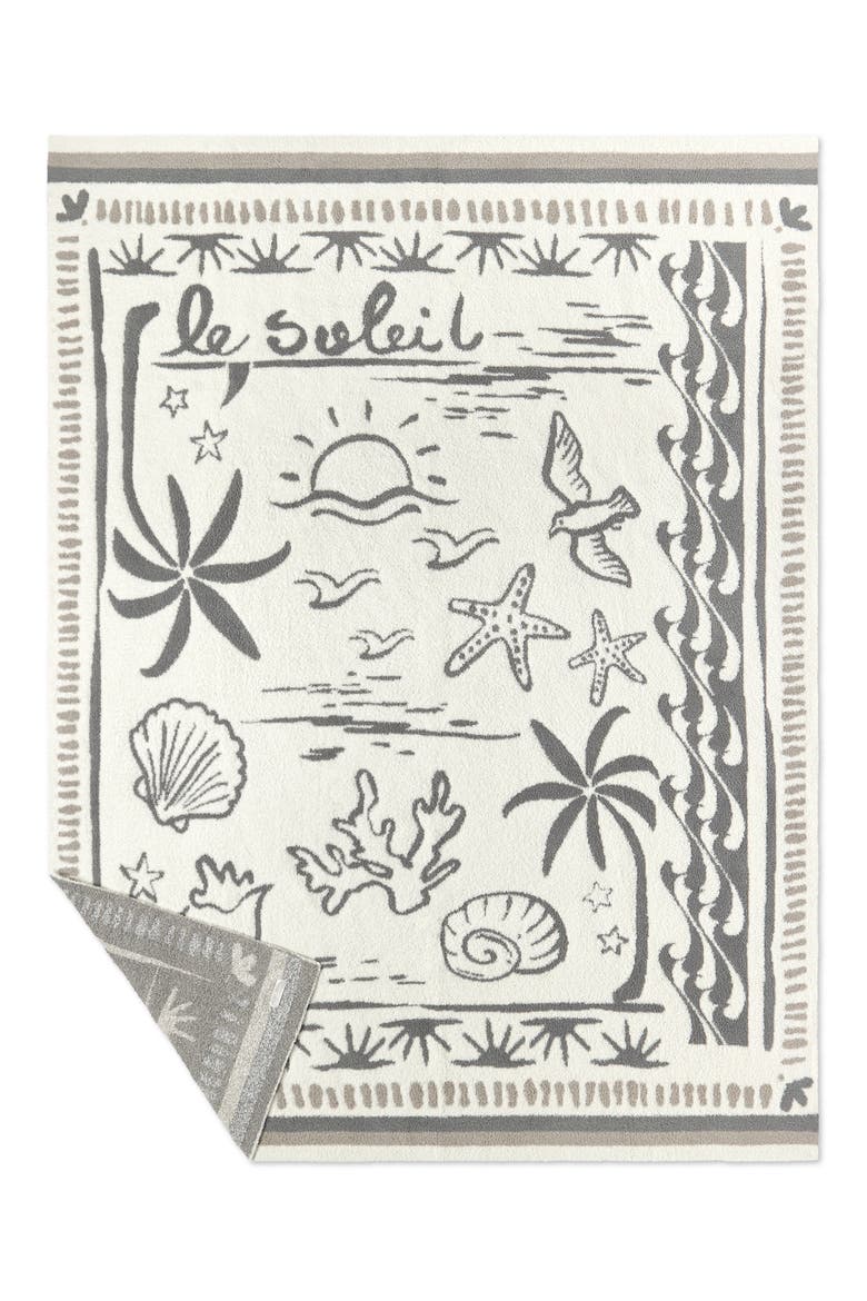 Le Soleil CozyChic® Throw Blanket, Alternate, color, CREAM MULTI