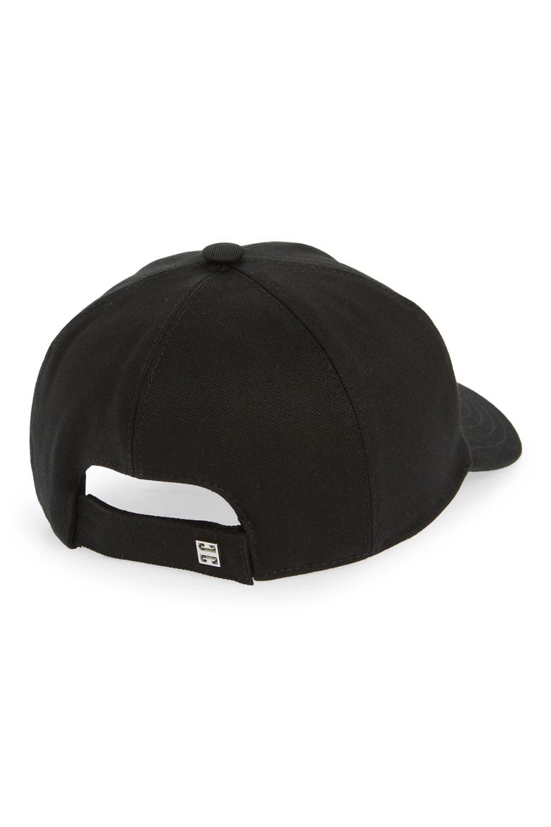 Kids' Embroidered Logo Cotton Baseball Cap, Alternate, color, 09B BLACK
