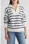 Mariner Stripe Quarter Zip Sweater