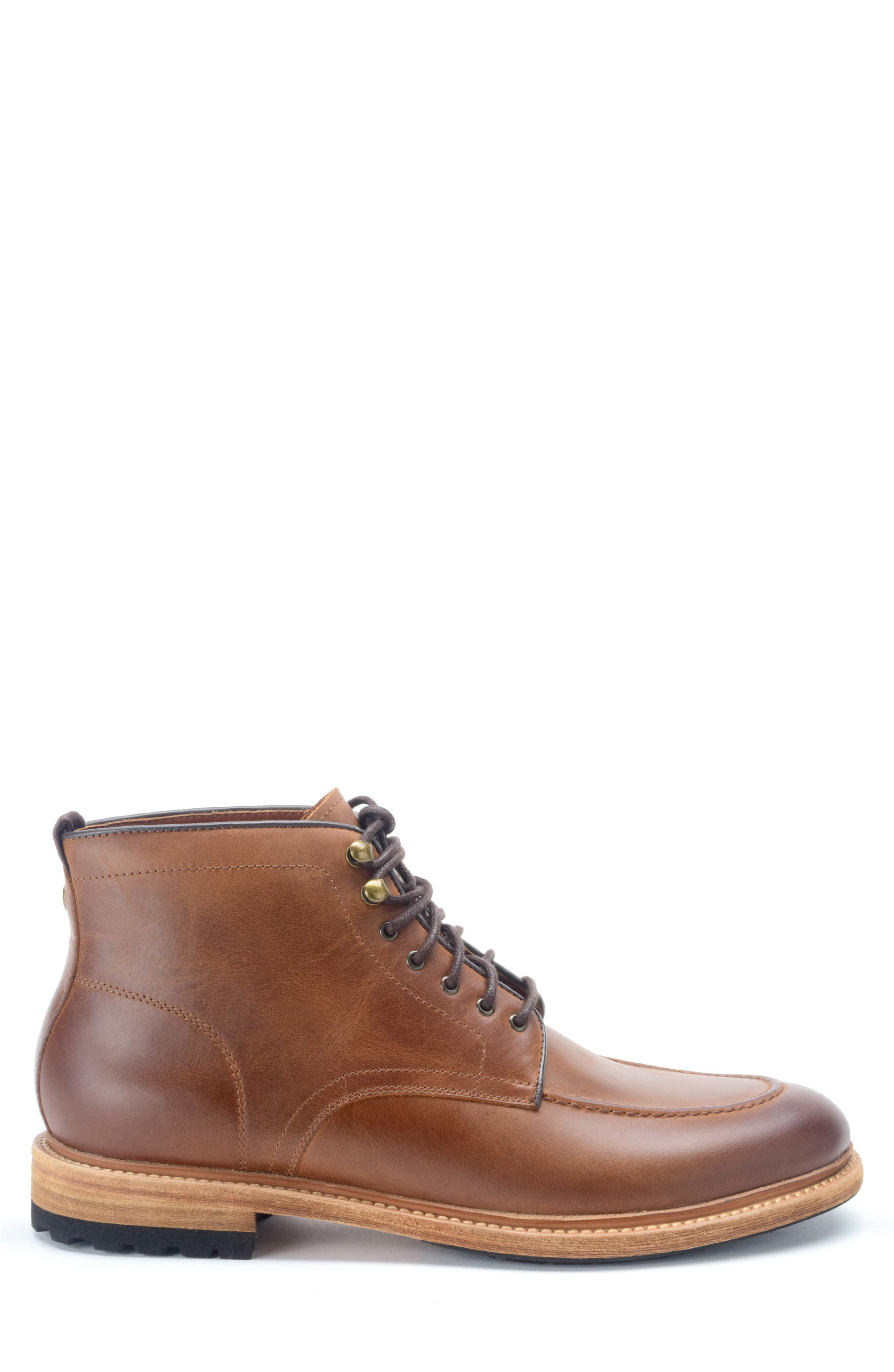 Trench Lace-Up Boot, Alternate, color, COGNAC