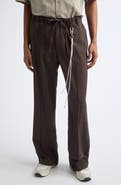 SONG FOR THE MUTE Loose Pin Stitch Stretch Gabardine Pants
