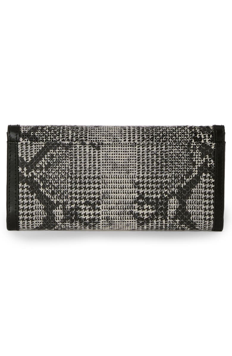 Brahmin Veronica Snake Embossed Leather Wallet, Alternate, color, 