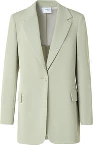 Akris punto Wool Tricot One-Button Blazer