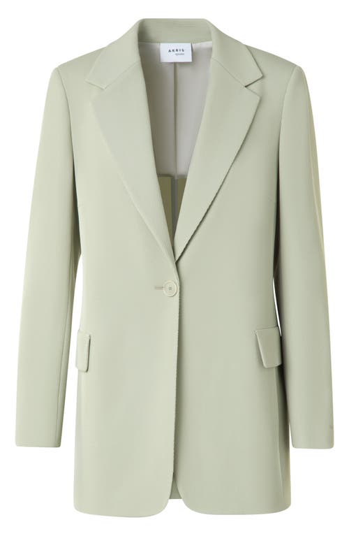 Akris Punto Single-breasted Wool Tricotine Boyfriend Blazer