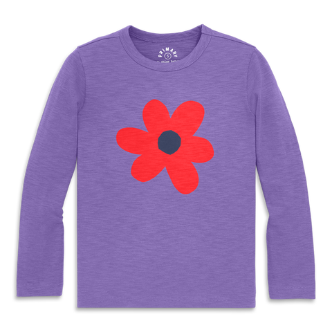 Kids Long Sleeve Violet Tee (Toddler, Little Kid, & Big Kid)