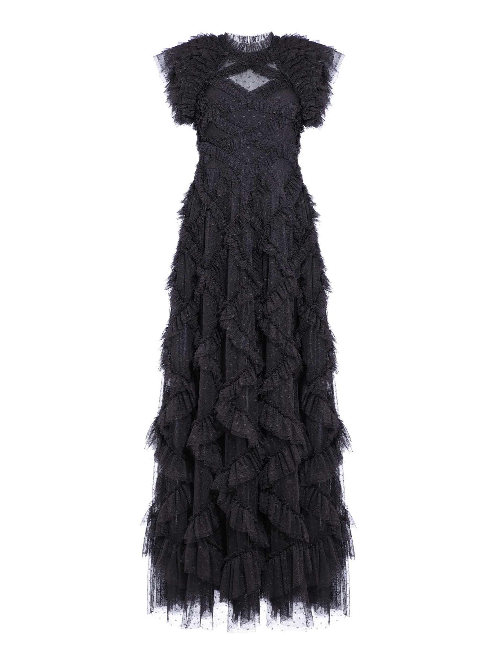 Genevieve Ruffle Short Sleeve Maxi Gown - image 2